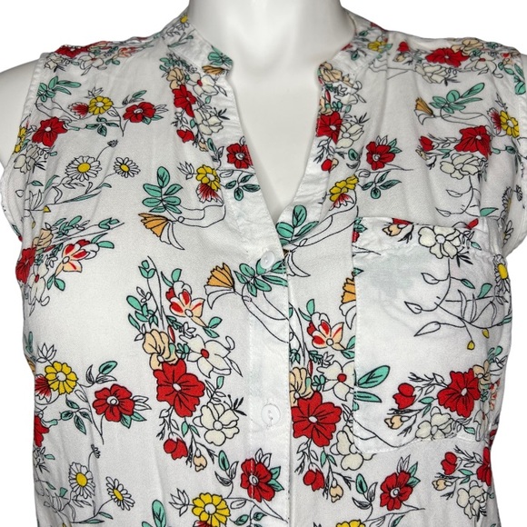 Primark Floral Sleeveless Button Down Tank size 14 - Picture 8 of 15